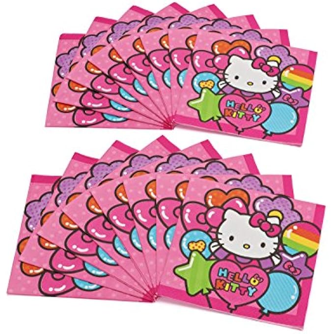 511417 LUNCHEON NAPKINS | HELLO KITTY RAINBOW COLLECTION | 6X 6| 16 PCS | PARTY ACCESSORY - Image 2
